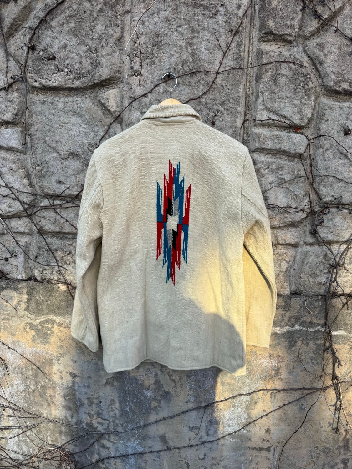 90s neyries 핸드 우븐 울 네이티브 오르테가 치마요 자켓 상품이미지2