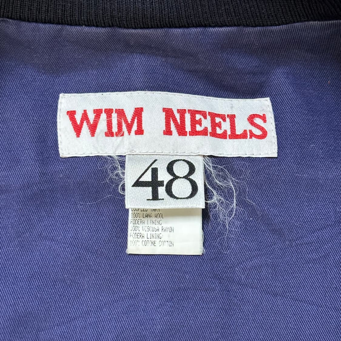 Wim Neels Wool Bomber Jacket ITALY made  상품이미지8