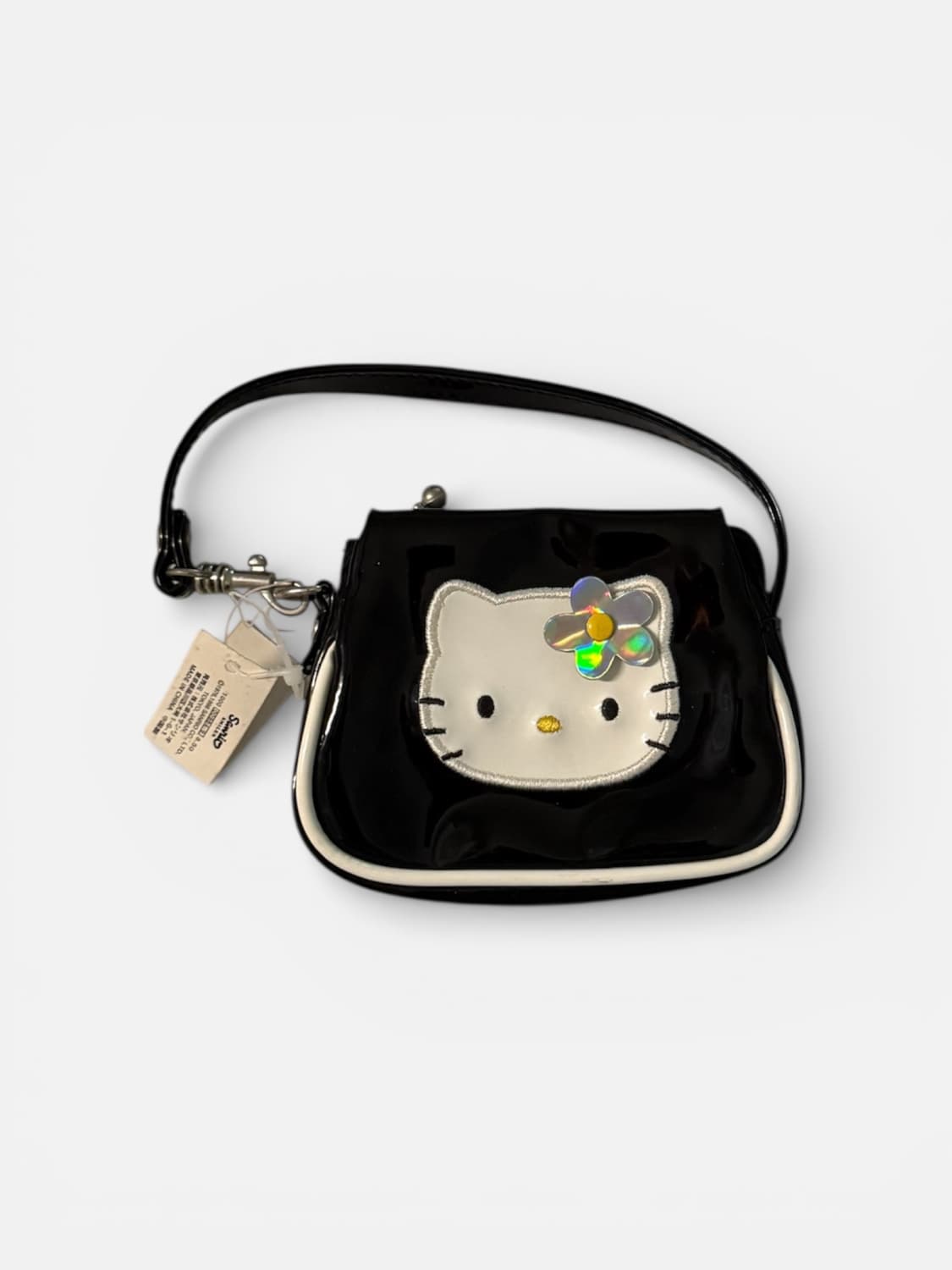 [극희귀/1998] 헬로키티 블랙 에나멜 미니백 (택 달린 새상품) 상품이미지1