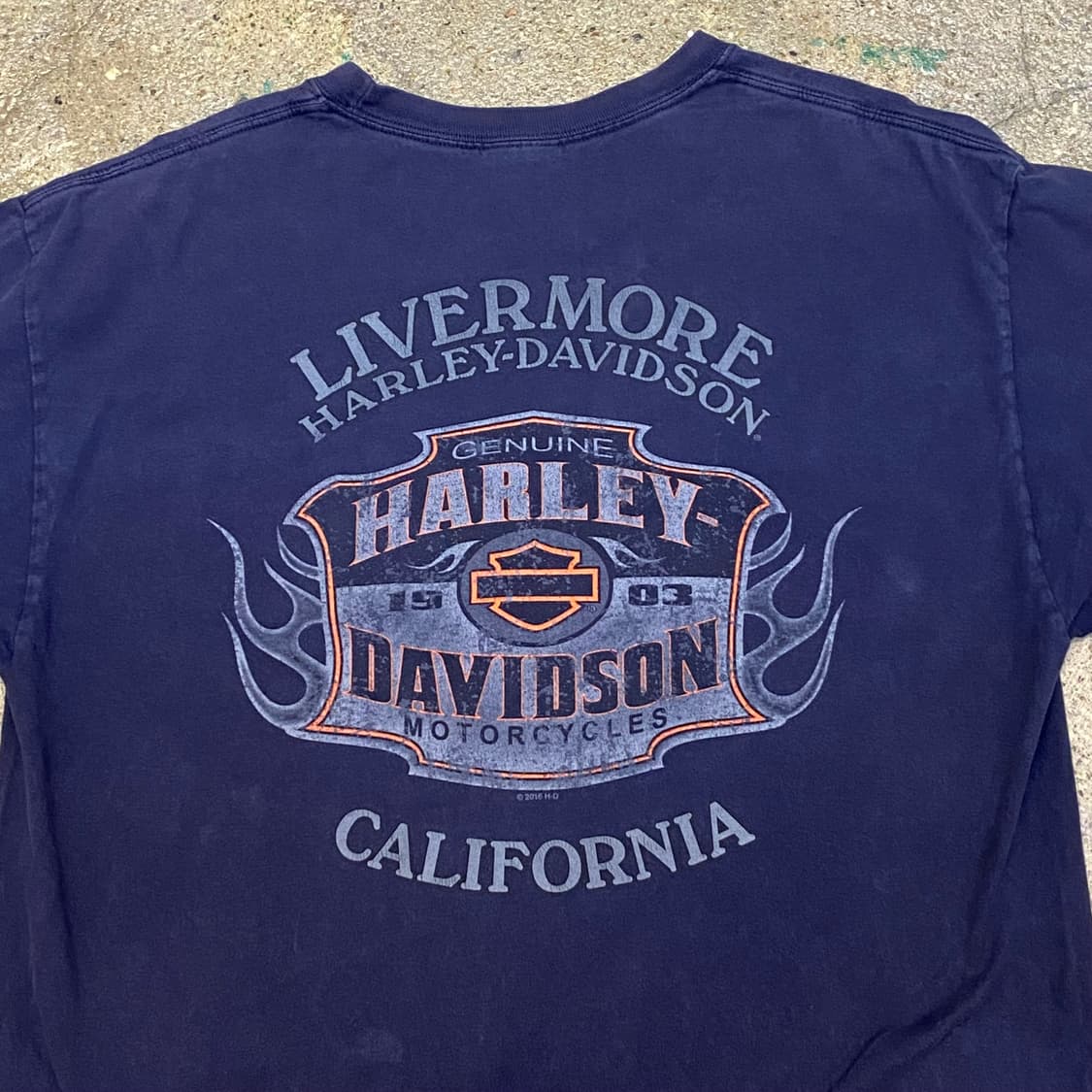 미국 빈티지 할리데이비슨 포켓 리버모어 캘리포니아 투어티셔츠 반팔티 상품이미지6