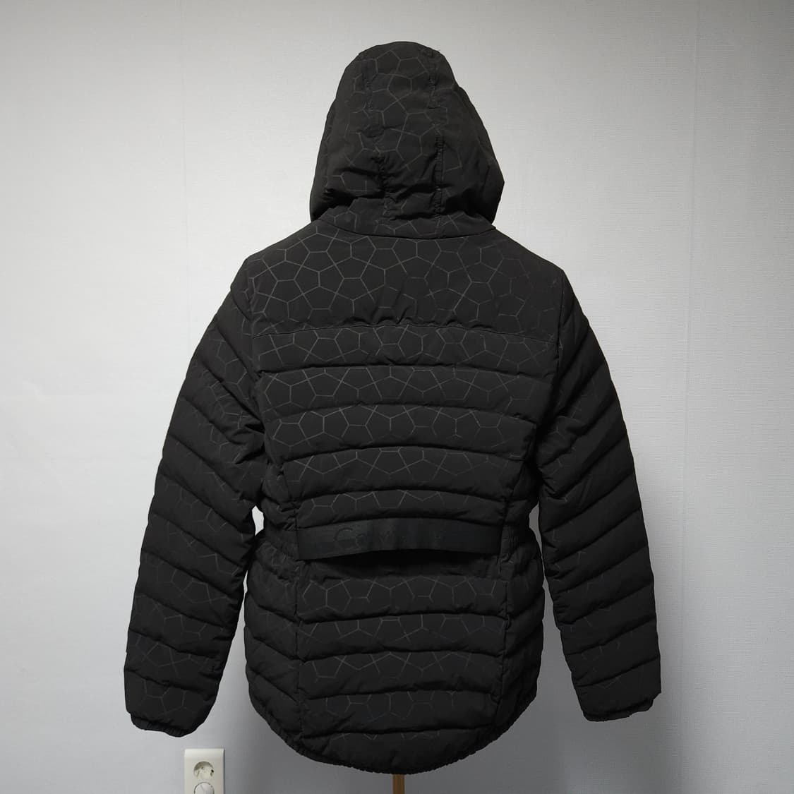 L ) 캘빈클라인 여성 블랙 경량 패딩 후드 자켓 상품이미지5