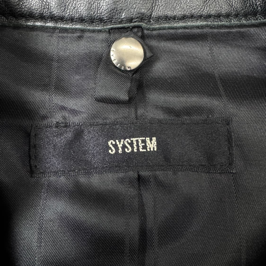 시스템 리얼레더 바이커 양가죽 가죽자켓 블랙 상품이미지6