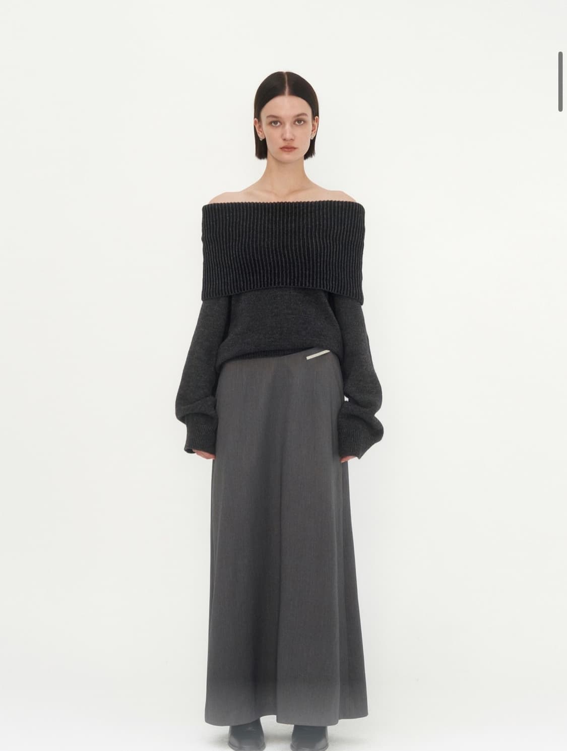 트리밍버드 오프숄더 니트 상품이미지1