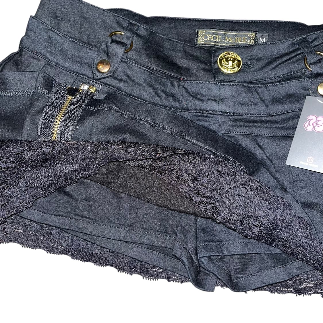 CECIL McBEE 세실맥비 레이스 레이어드 스커트 펑크y2k갸루 상품이미지2