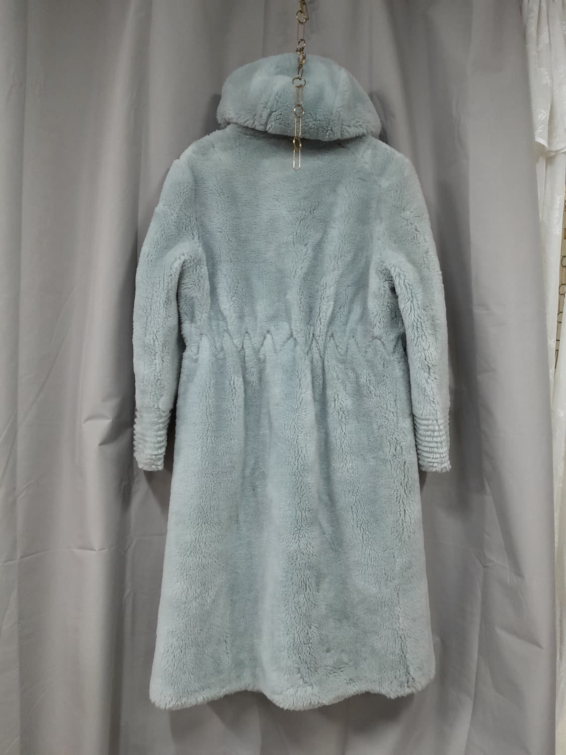 양털 후드 롱코트 55 상품이미지3