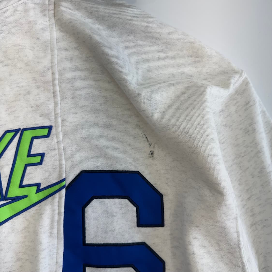 Nike 나이키 그린로고 크롭 멜란지 후드티 상품이미지5