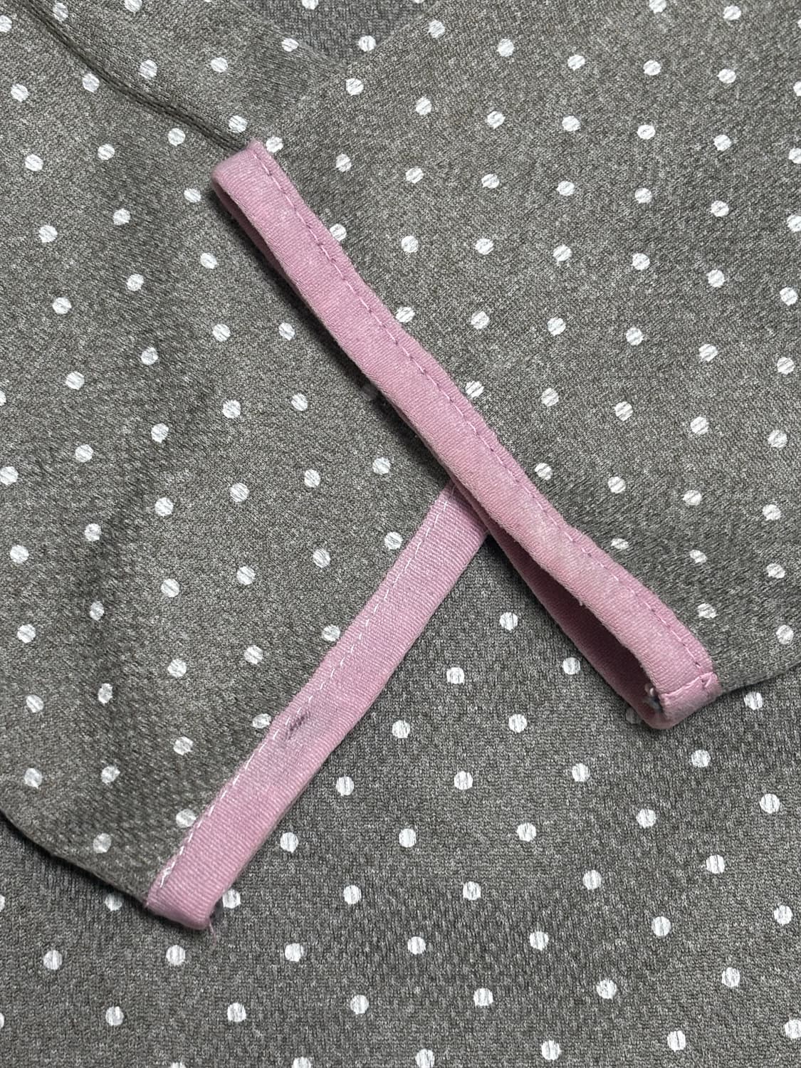 도트 그레이 후드집업 상품이미지3