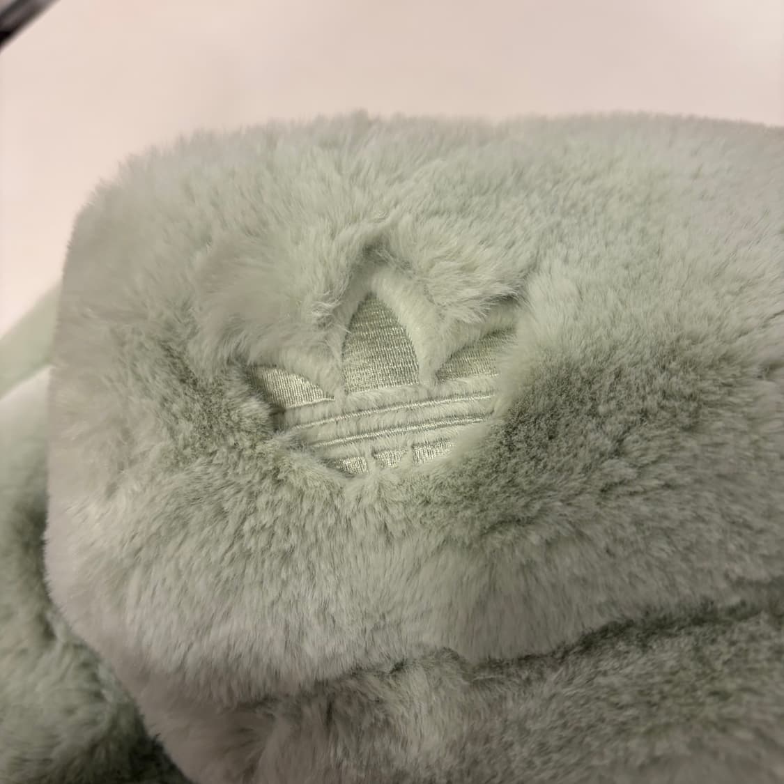 [2XL] 아디다스 빅로고 퍼 자켓 민트 화이트 B988 상품이미지10