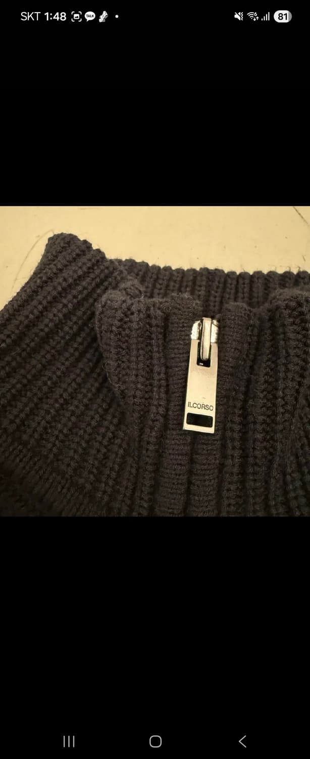 일꼬르소 반집업 니트 상품이미지5