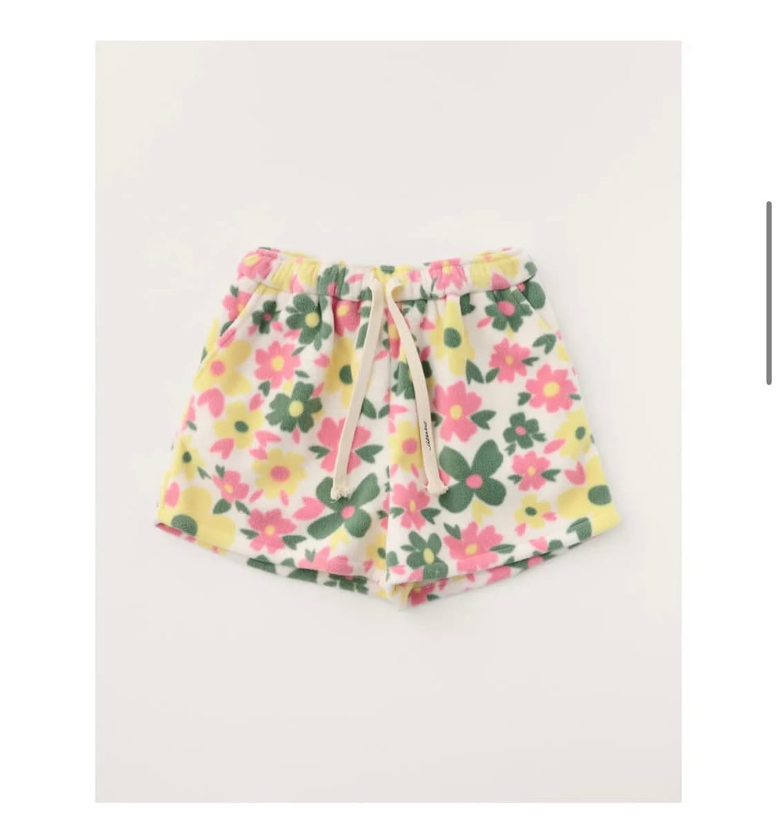 시엔느 플라워패턴 반바지  (후리스재질) 새제품 상품이미지1