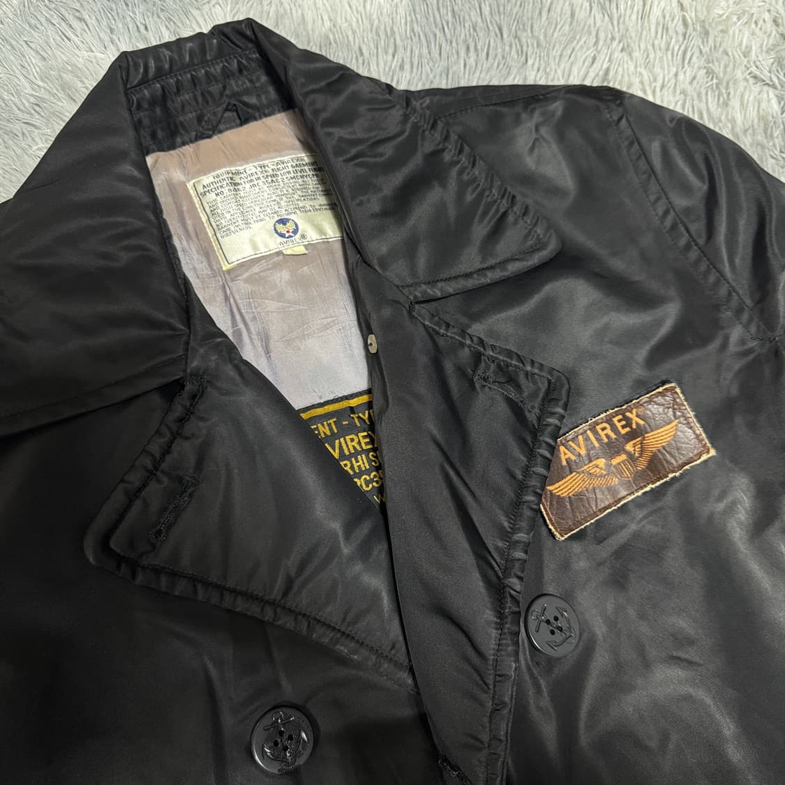 80s 아비렉스  나일론 코트 오버핏 S사이즈 상품이미지5