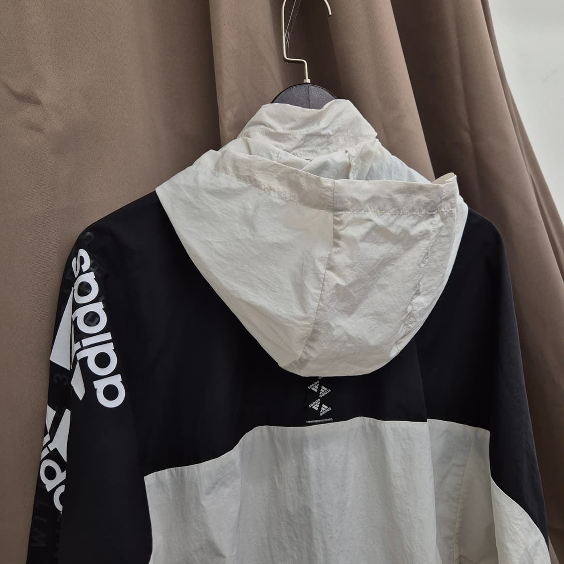아디다스 빅 로고 우븐 바람막이 자켓 L 상품이미지6