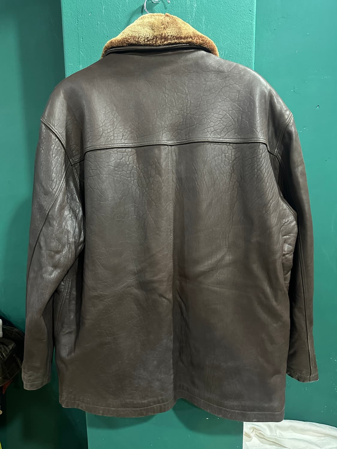 입생로랑 양가죽자켓 브라운110사이즈 상품이미지6