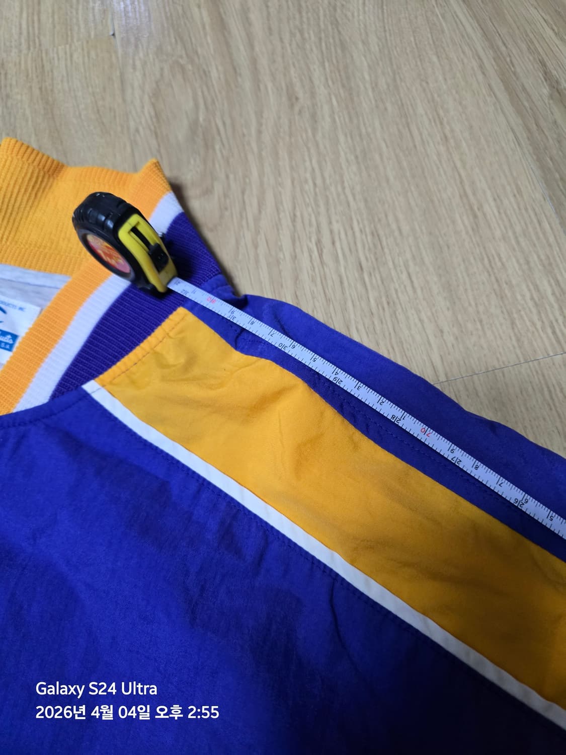 챔피온 레이커스 컬러 스타디움 자켓 L 사이즈 상품이미지4