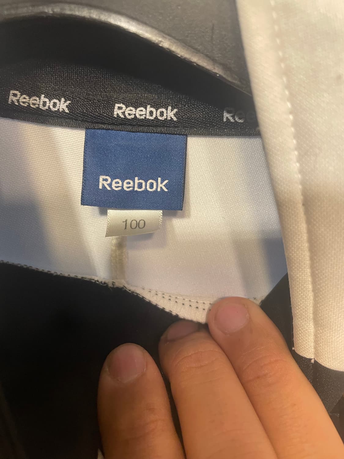 리복 블랙/화이트 져지 100  상품이미지5