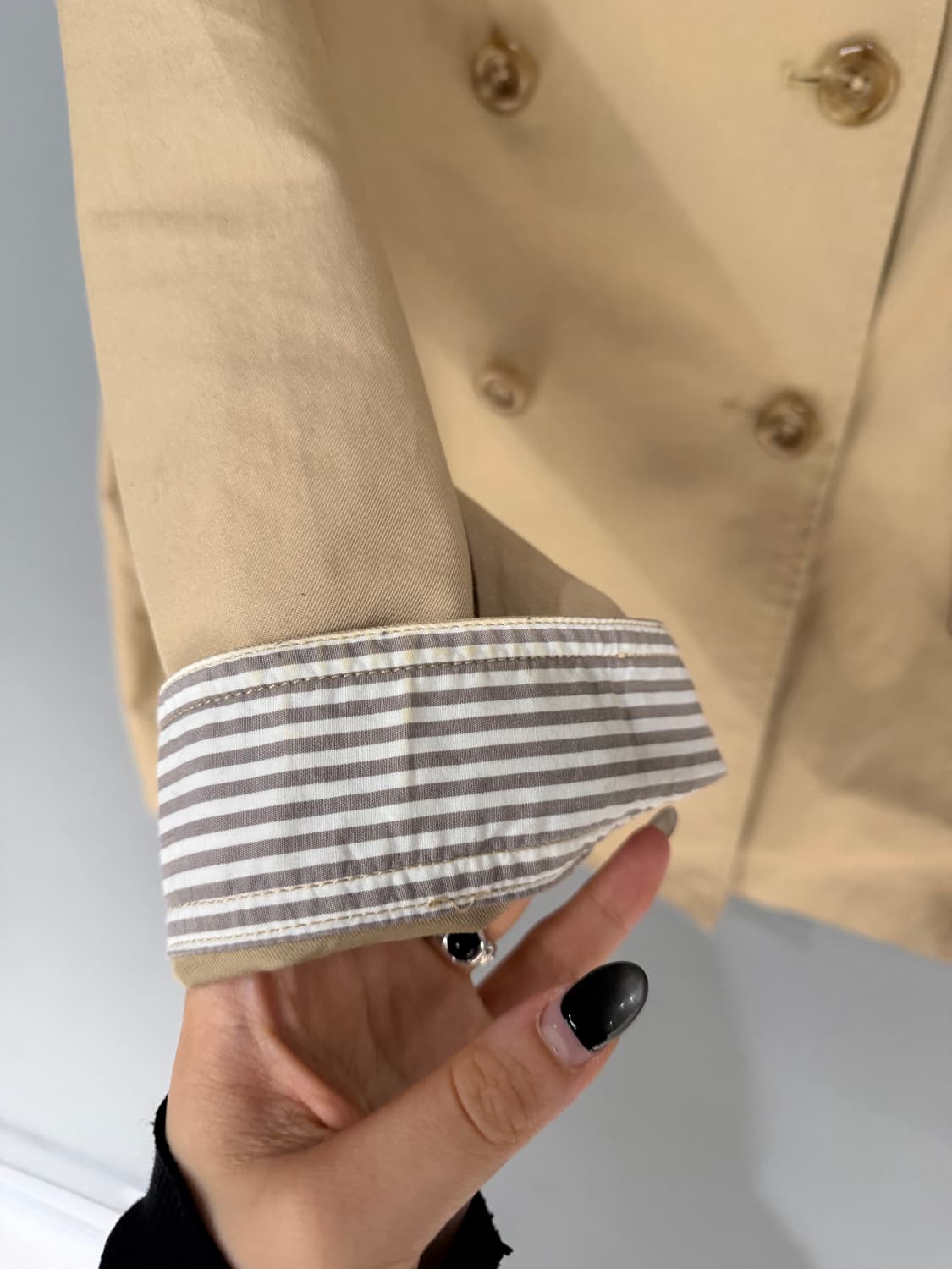 wide collar double button jacket 상품이미지9