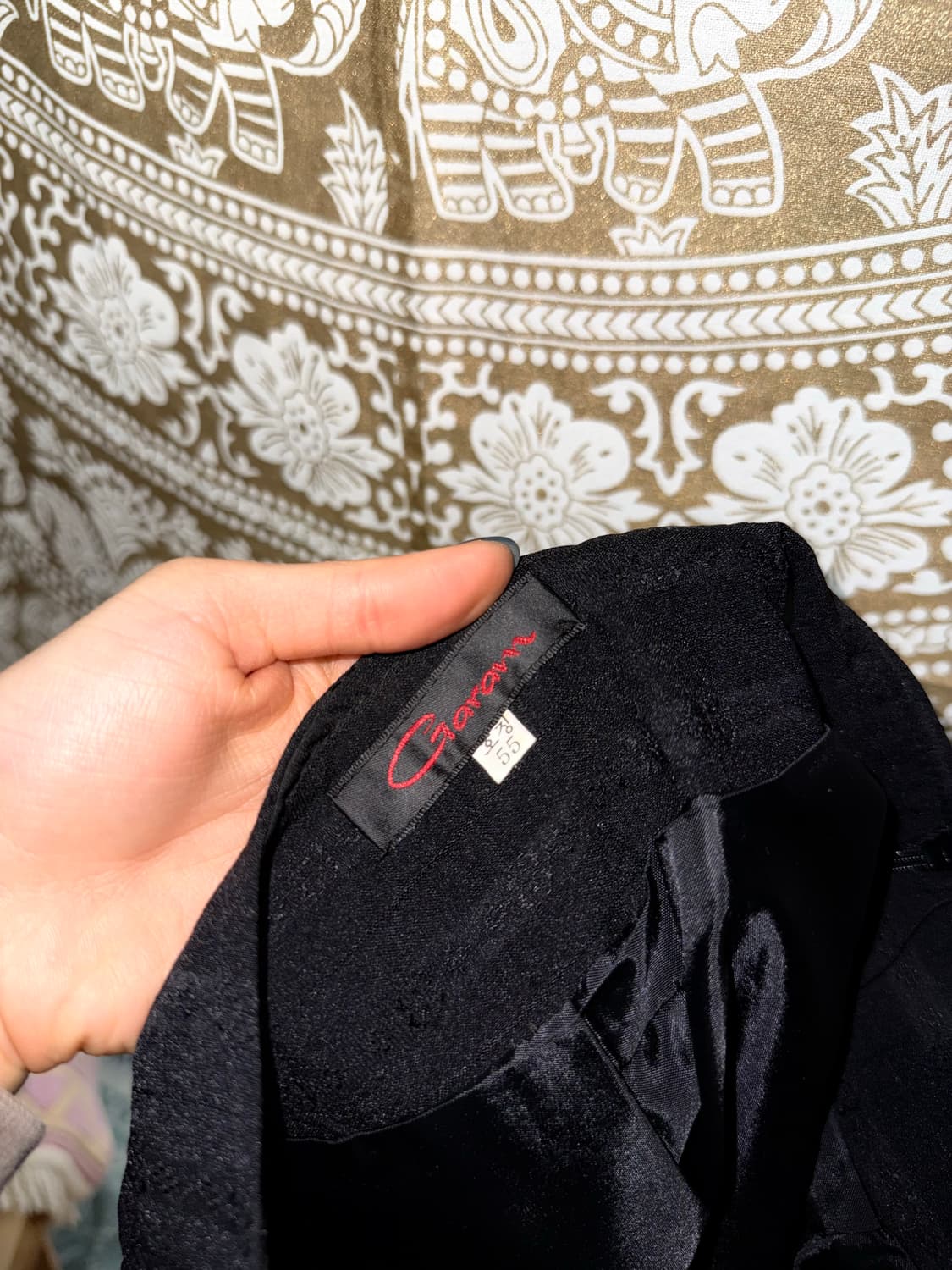 빈티지 여성 절개 디테일 블랙 롱스커트  상품이미지6