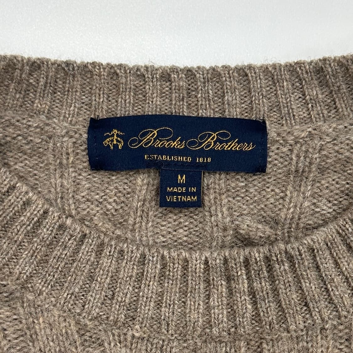 브룩스 브라더스 케이블 울 니트 스웨터 상품이미지4