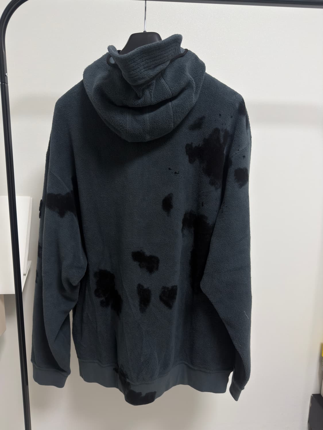 [한정판, 3XL] 스톤아일랜드 핸드 컬러링 가먼트 후리스 플리스 자켓 상품이미지3