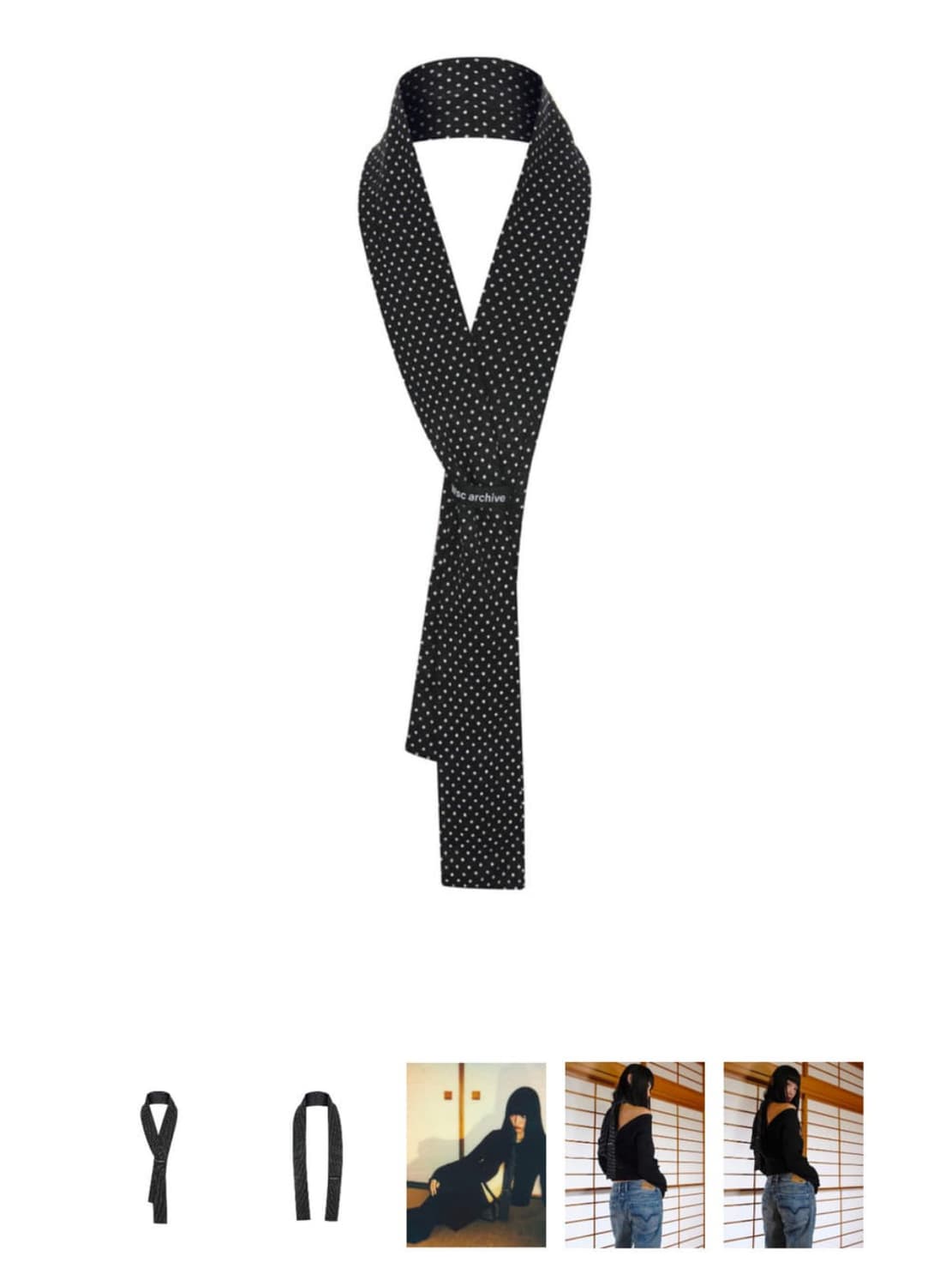 WSC ARCHIVE DOT SCARF  상품이미지1