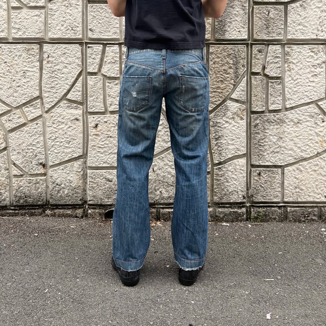 (할인가 16만) 돌체앤가바나 아카이브 금장 버클 빈티지 데님 상품이미지3