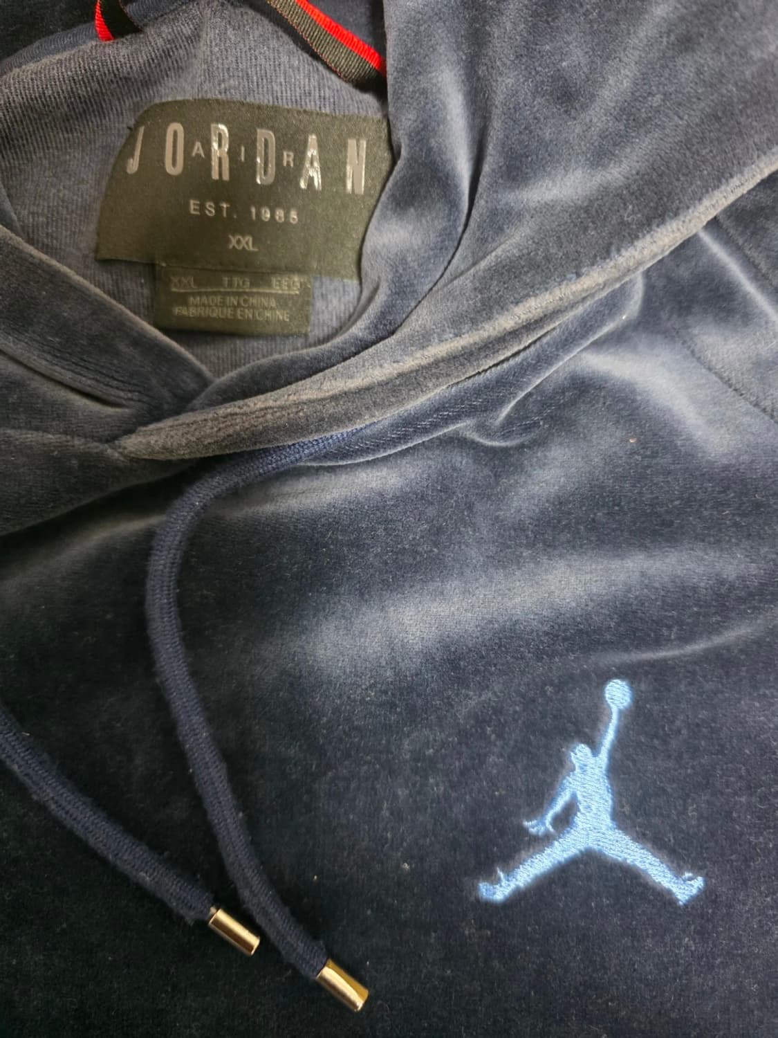 나이키 조던 벨벳 후드티 2XL 상품이미지3