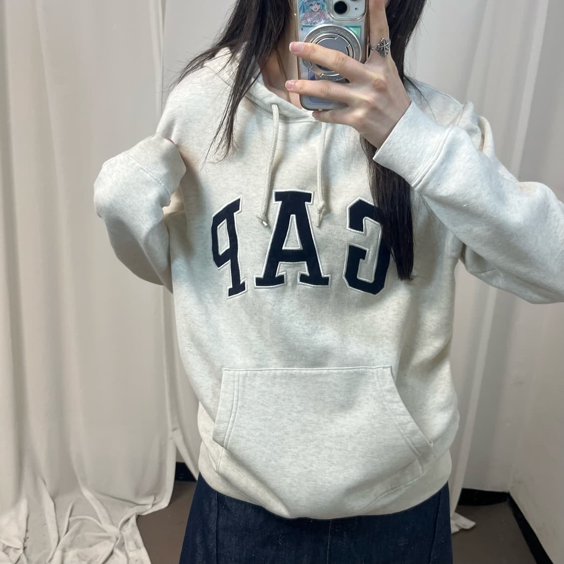 GAP melange hoodie 상품이미지3