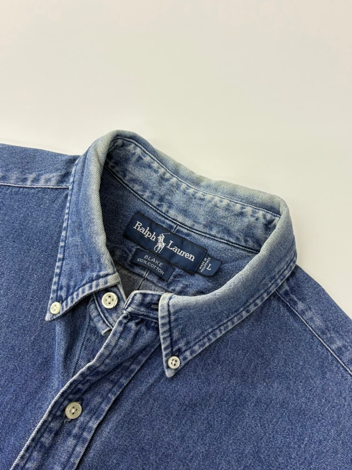 Polo 폴로 랄프로렌 90‘s 블레이크 데님 셔츠 상품이미지4