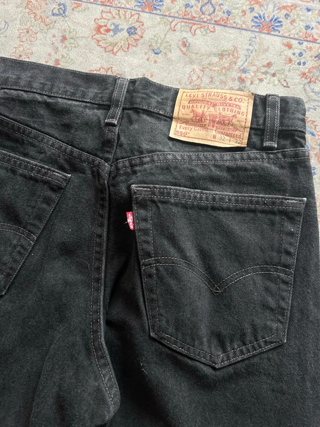 90‘s USA 리바이스 블랙진 550 32in 상품이미지5
