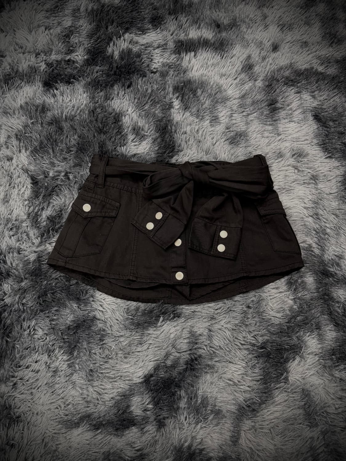 Cecil McBee 벨트 디테일 카고 숏 스커트 팬츠 상품이미지1
