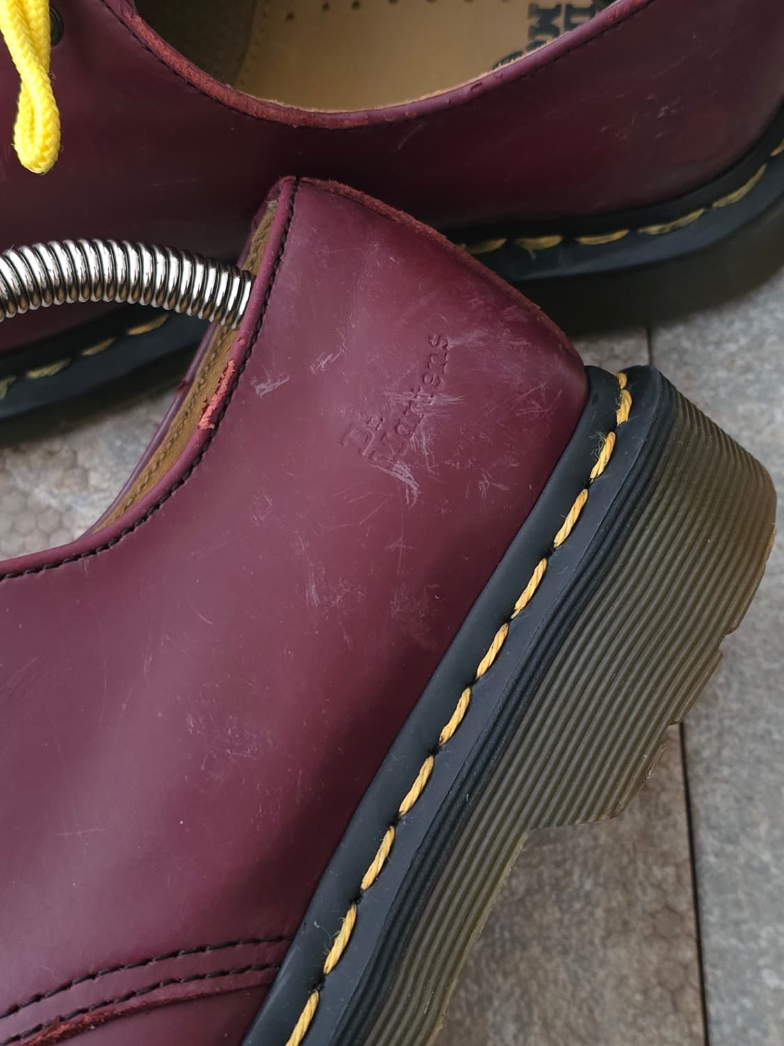 (230)닥터마틴 1461 pw 3홀 체리레드 구두 상품이미지4