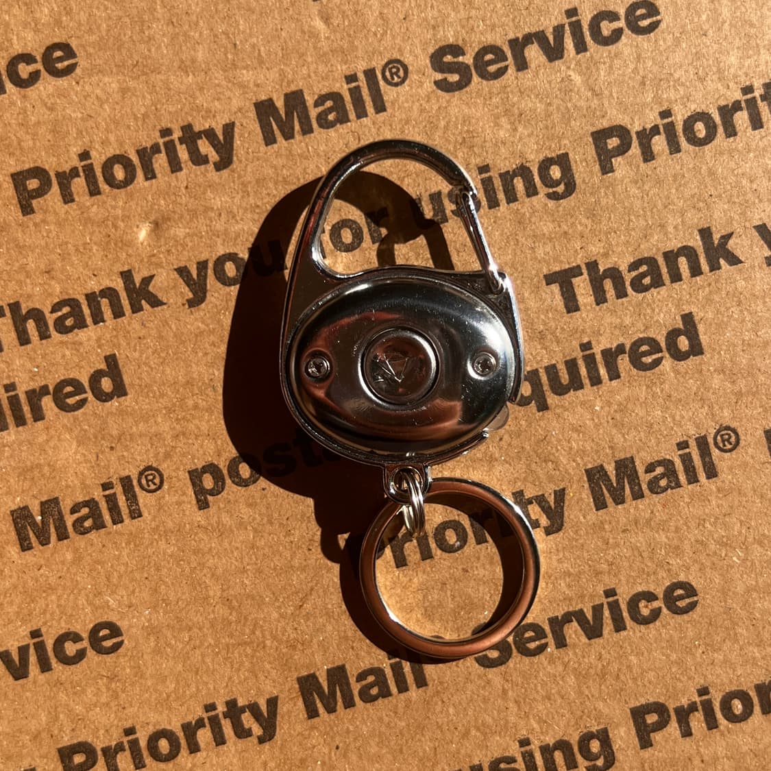 90s vtg Asian Text Metal Clip Keyring 상품이미지2