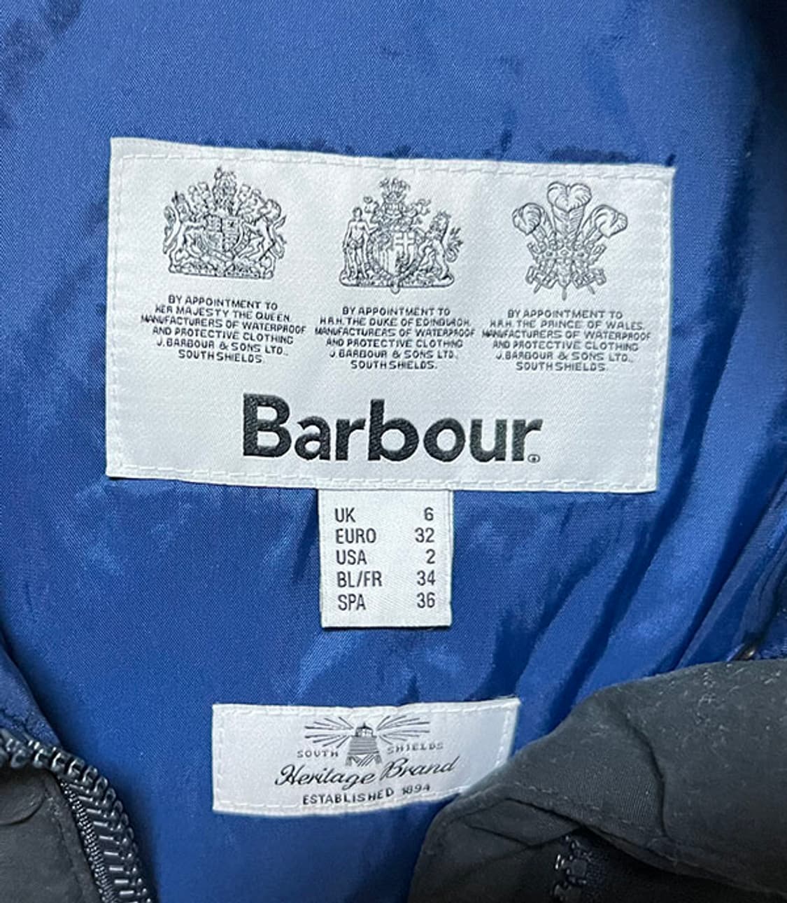 Barbour 바버 여자패딩점퍼 웰론 매장정품 XS 44 85 상품이미지3