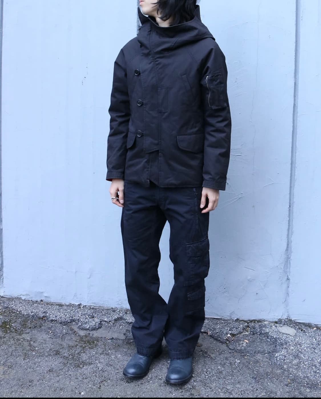 라드뮤지션 비대칭 후드 자켓 상품이미지3