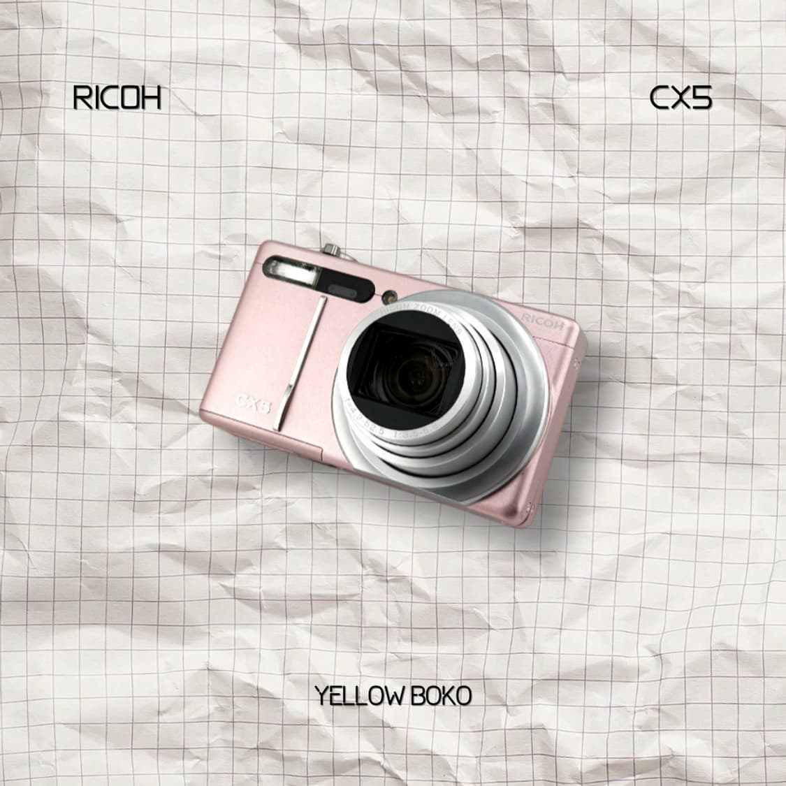 [💕초레어] 리코 RICOH CX5 핑크 레트로 디지털 카메라 상품이미지1