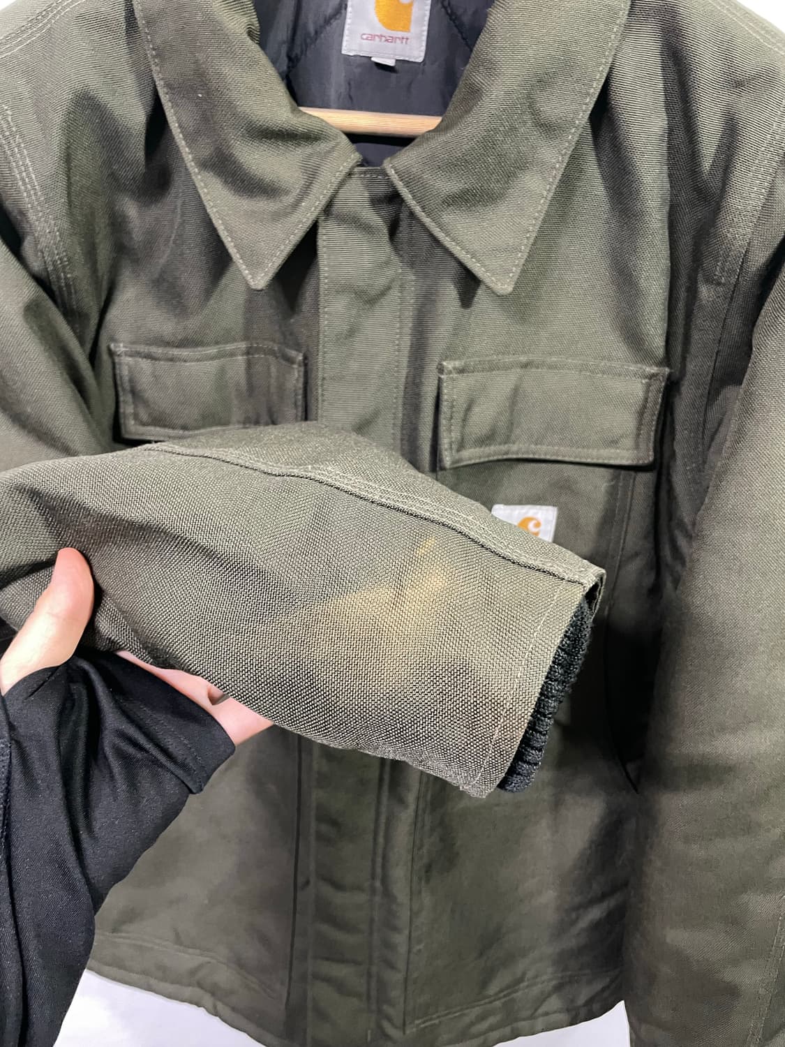 칼하트 wip 워크자켓 아크틱 자켓 100 사이즈 카키색 상품이미지10