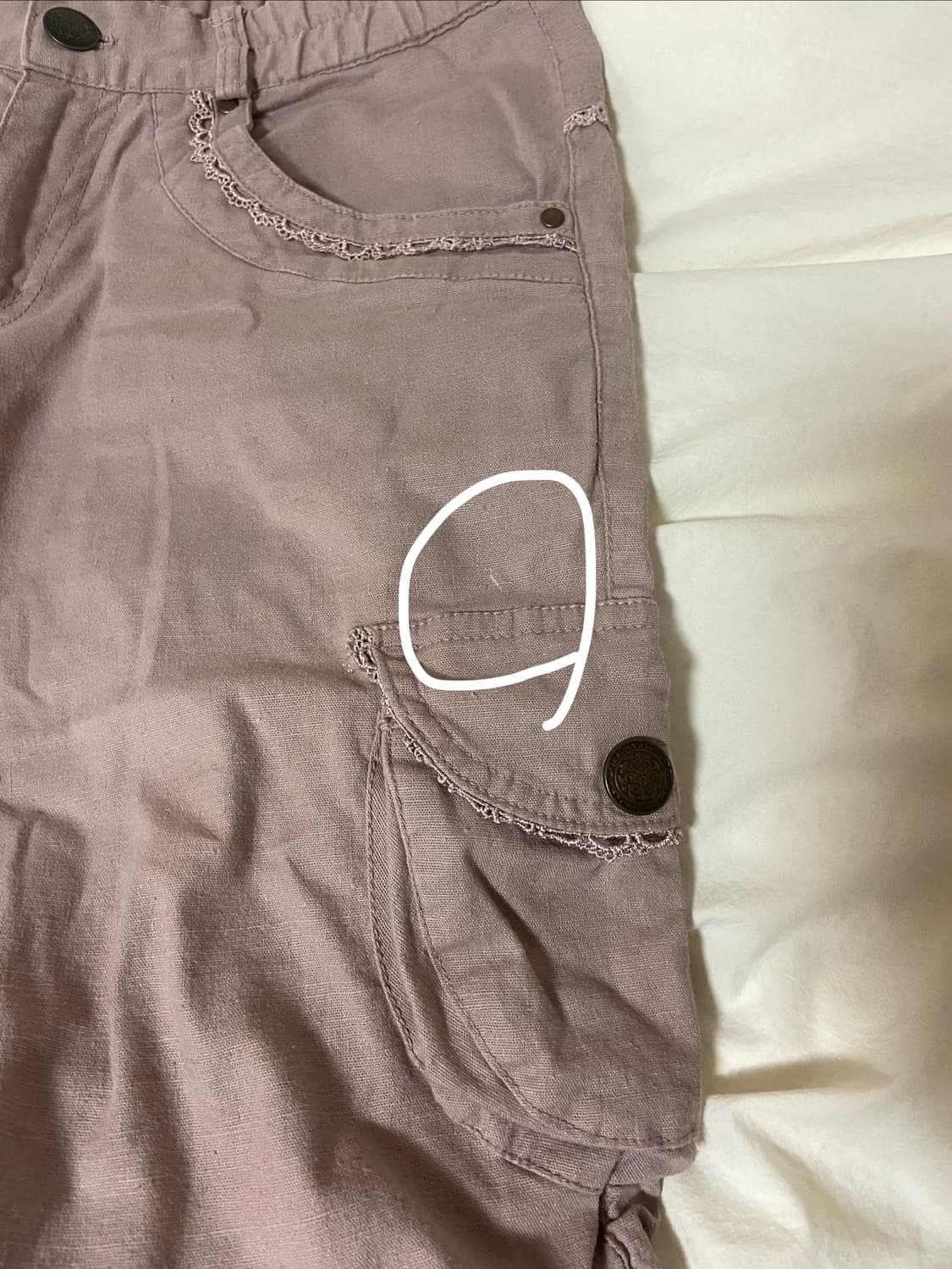 엑시즈팜 레이스 7부 카프리팬츠 상품이미지4