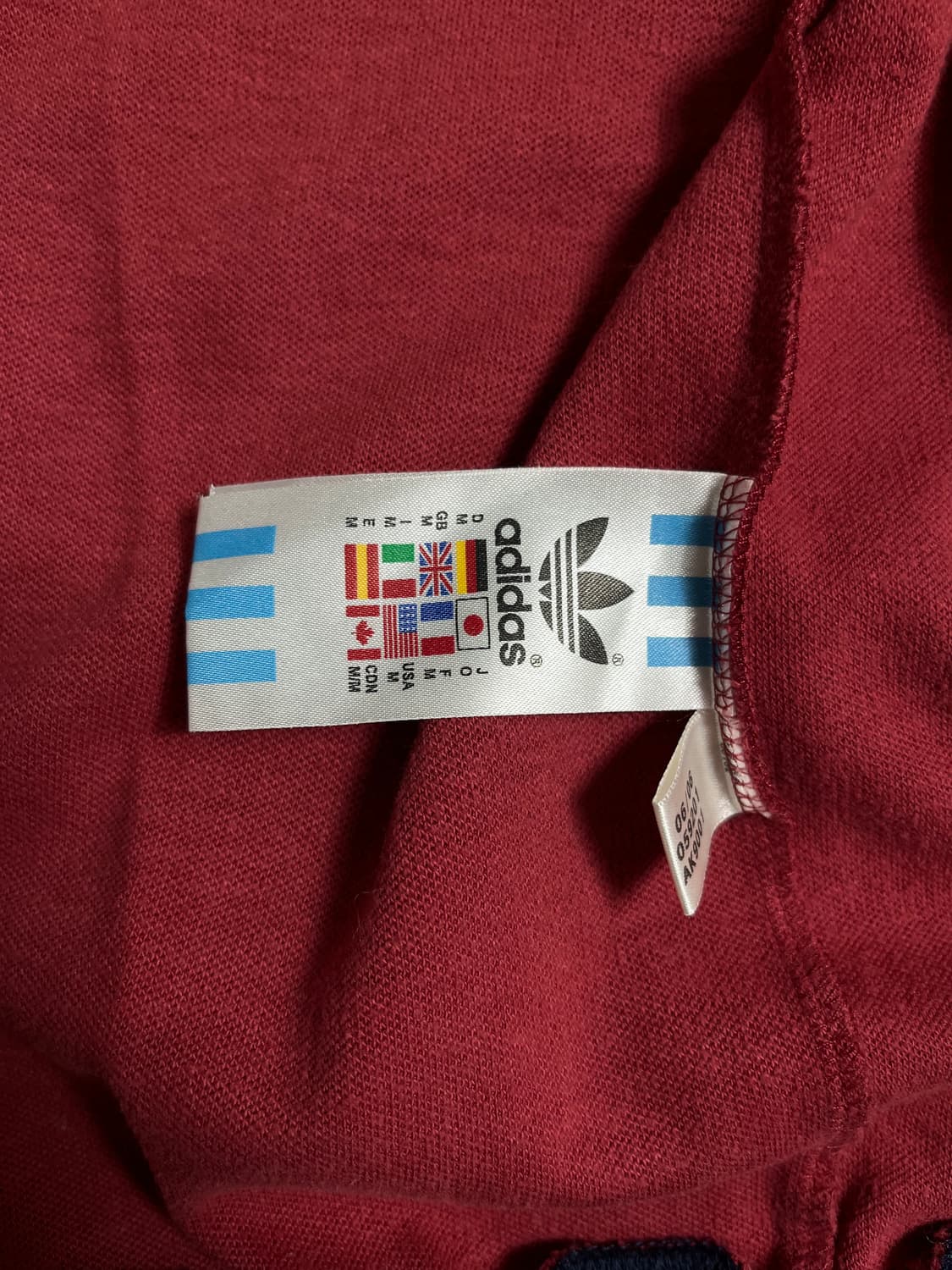 00s 아디다스 올드스쿨 바르셀로나 져지 버건디 M 상품이미지8