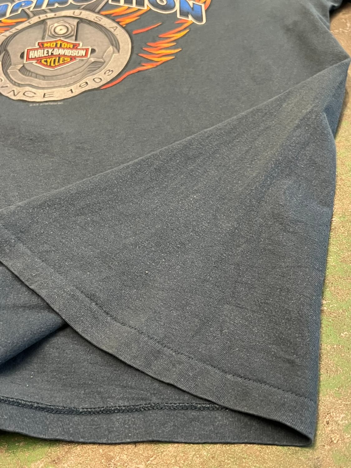 90's [2XL] 할리데이비슨 펌핑아이언 그래픽 싱글스티치 티셔츠 상품이미지5