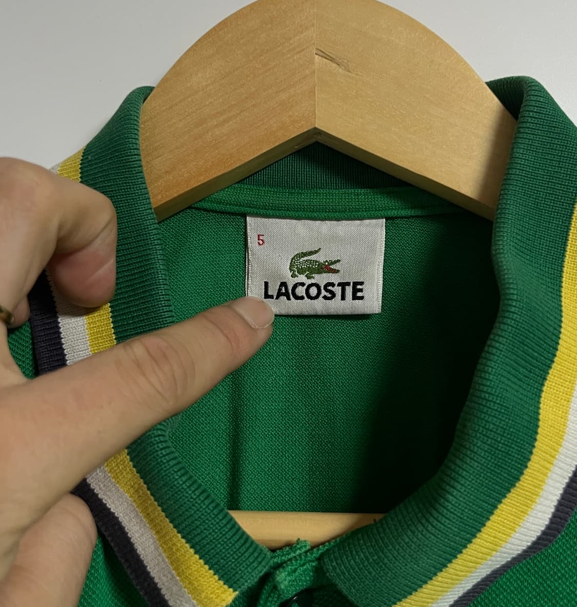 공용 라코스테 슬림핏 반팔 카라티셔츠 105 상품이미지5