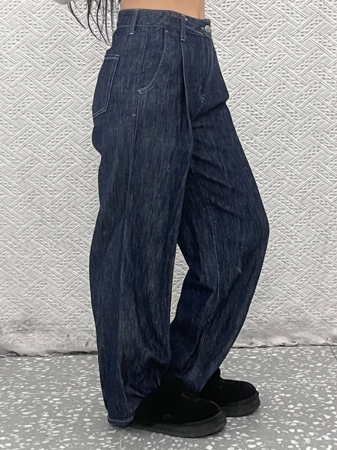 플랙진 MAISON 빈티지무드 와이드 데님팬츠 25인치 C08423 상품이미지2