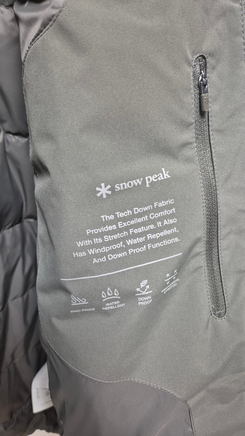 스노우피크 티타닉 경량 후드 다운패딩 카키  XL 상품이미지9