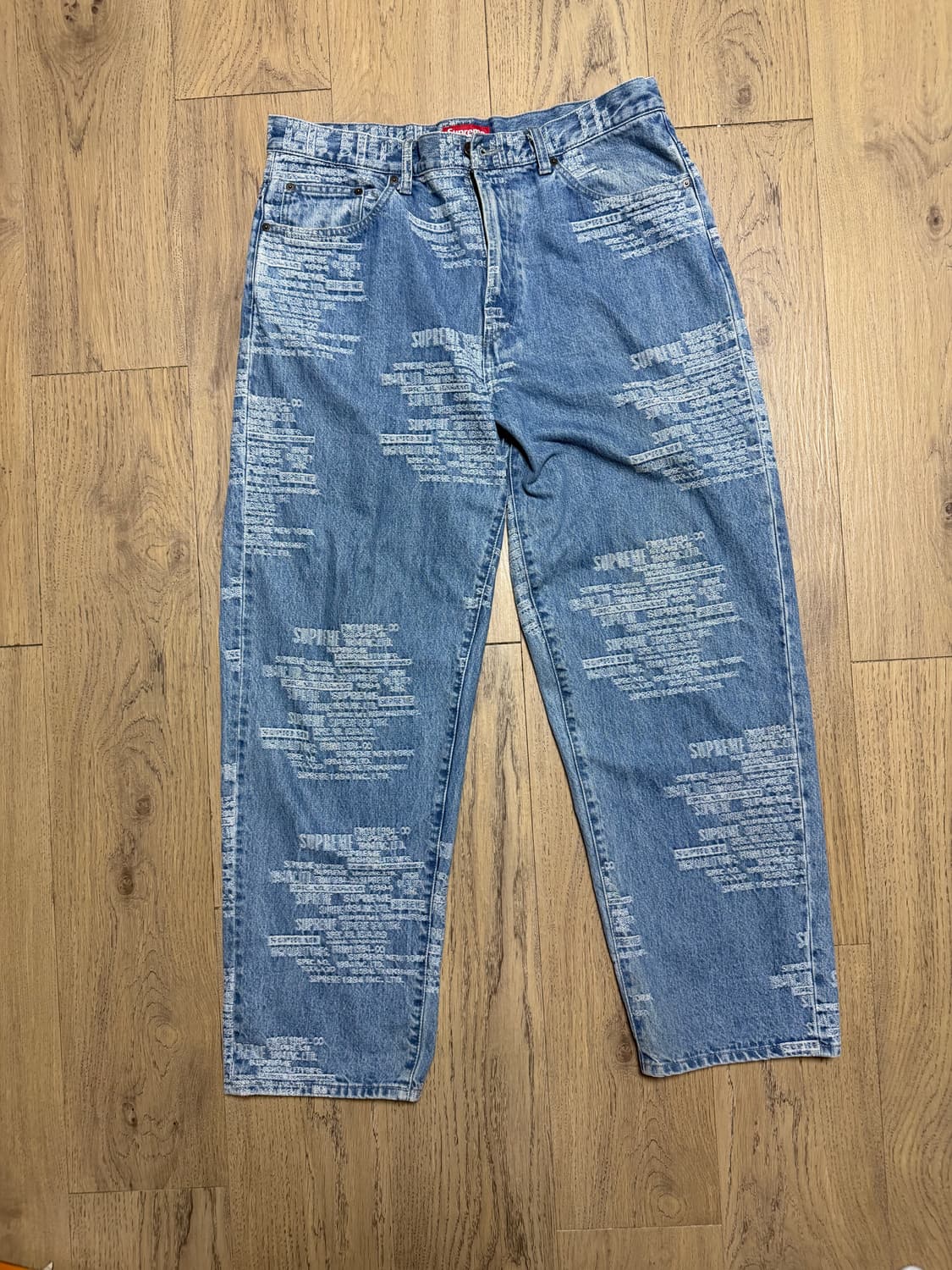 슈프림 SS23 트레이드마크 자카드 베기진 상품이미지1