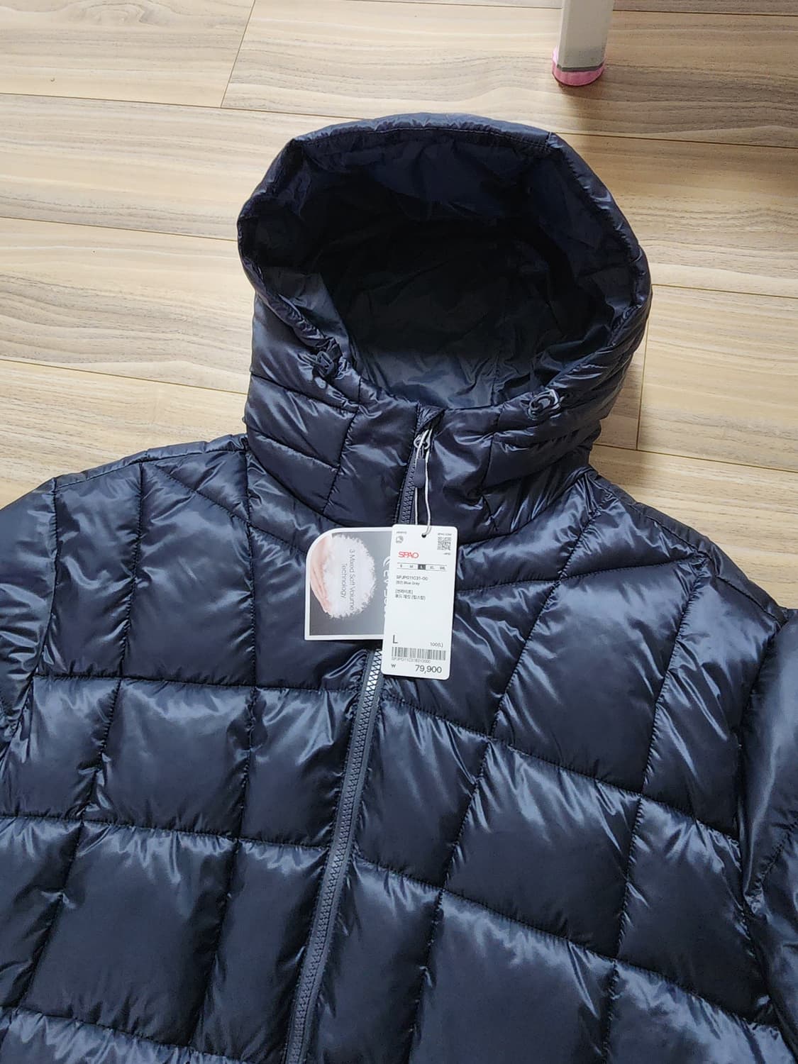 스파오씬라이트후드경량패딩점퍼L 상품이미지2