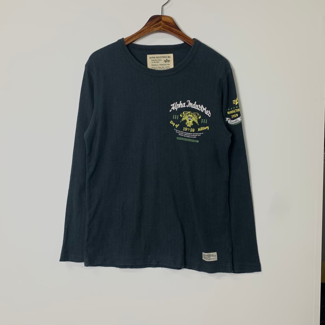 알파인더스트리 빅로고 와플 슬리브 니트 상품이미지3