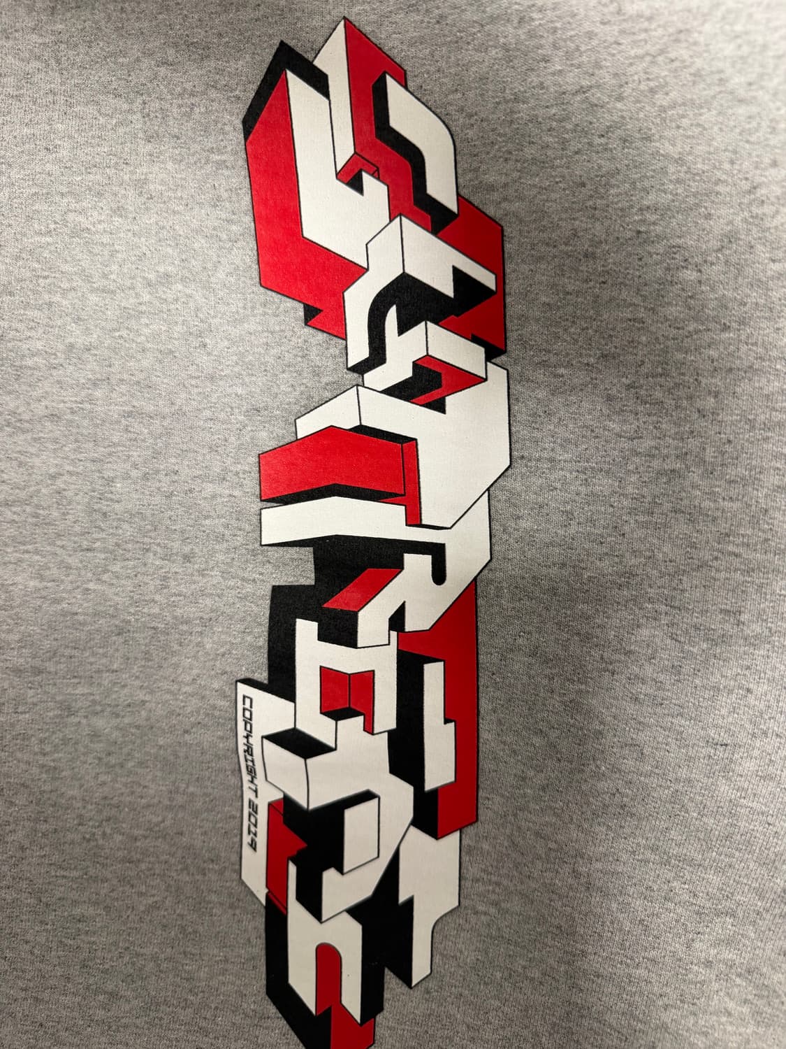 슈프림 19 F/W 델타 로고 후드 그레이 라지 판매 상품이미지5