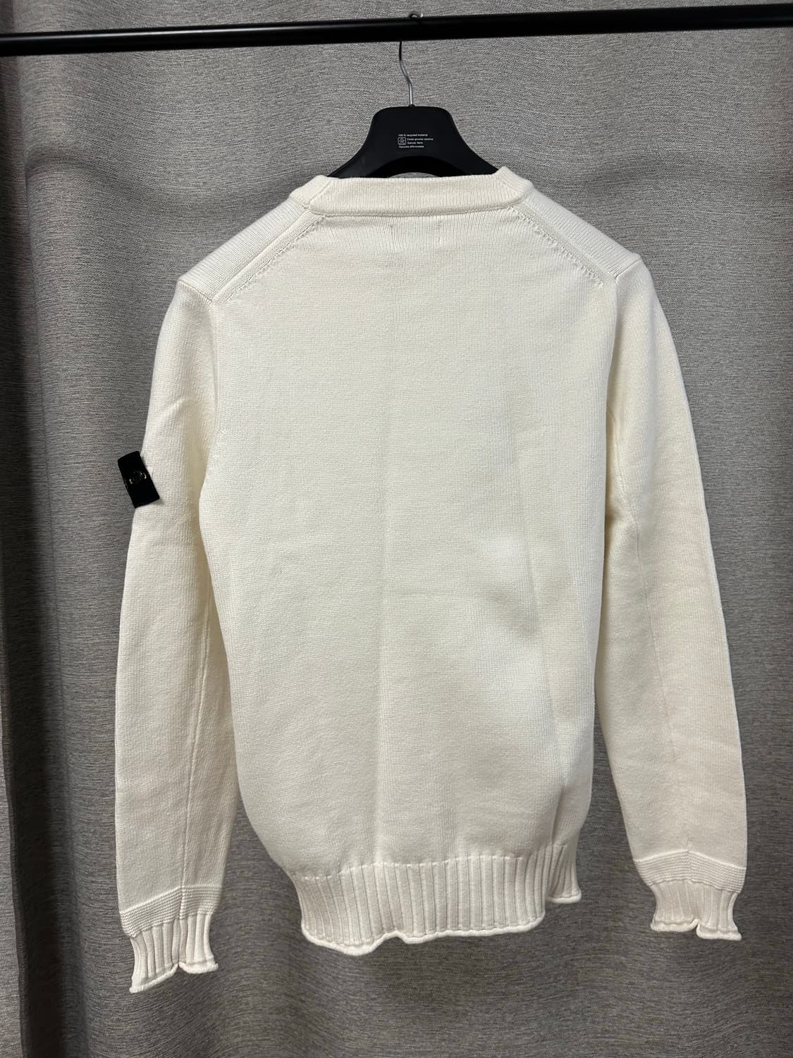(M) 스톤아일랜드 크루넥 니트 화이트 상품이미지4