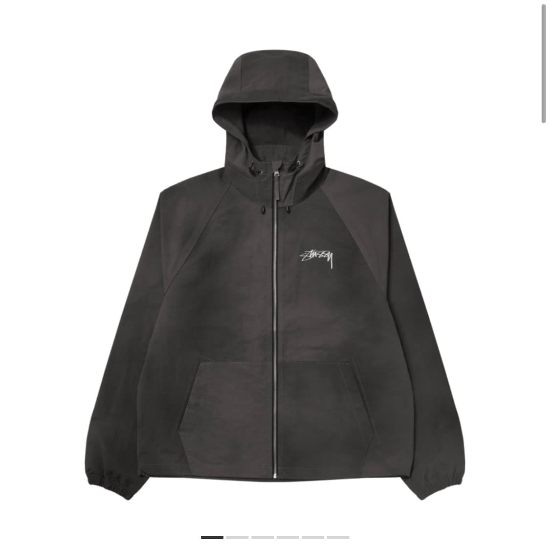 (L) 스투시 웨이브 다이 비치 쉘 자켓 블랙 상품이미지1