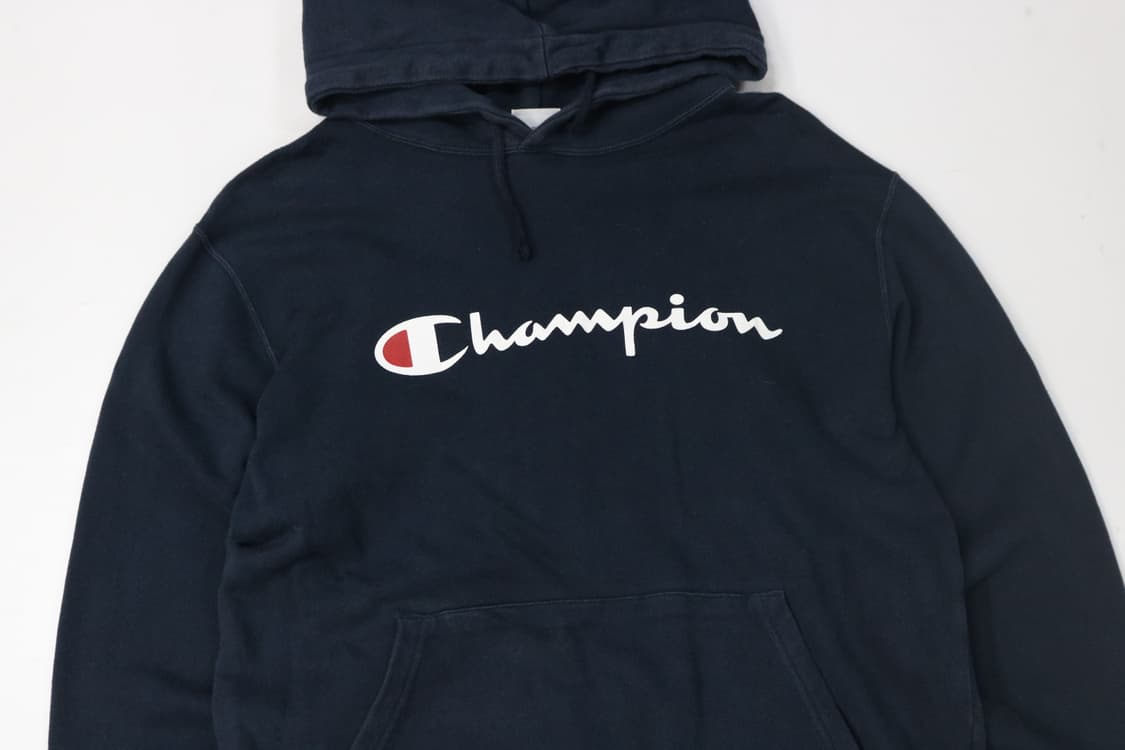 Champion 챔피온 빈티지 빅로고 네이비 후드티 (L) 상품이미지3