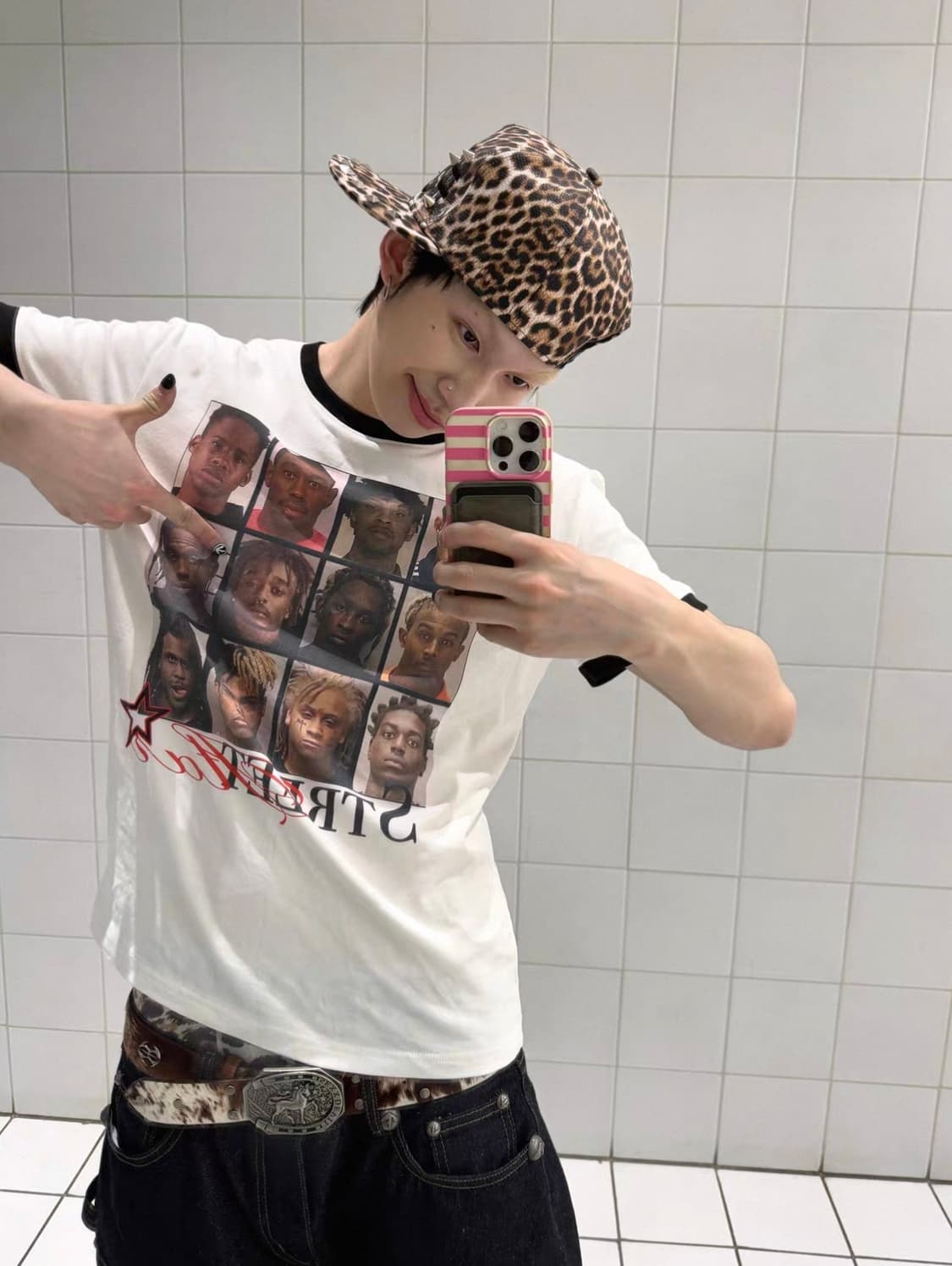 Street Star Contrast Graphic Vintage Tee 상품이미지1